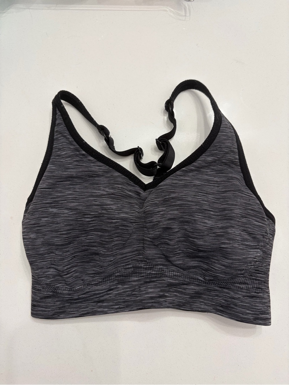 Old Navy Heathered Charcoal Gray Sports Bra